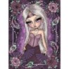 Kit DIAMOND DOTZ® Collection exclusive "Les Darlings" - La jeune fille aux Plumes de Paon