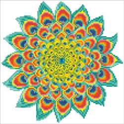 Kit DIAMOND DOTZ® Mandala Paon