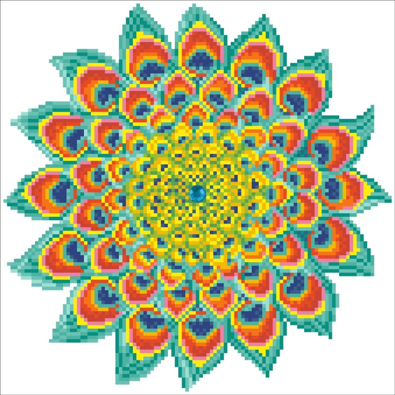 Kit DIAMOND DOTZ® Mandala Paon