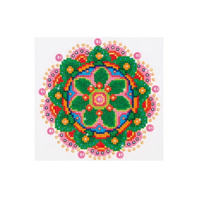 Kit DIAMOND DOTZ® Mandala Fleurs