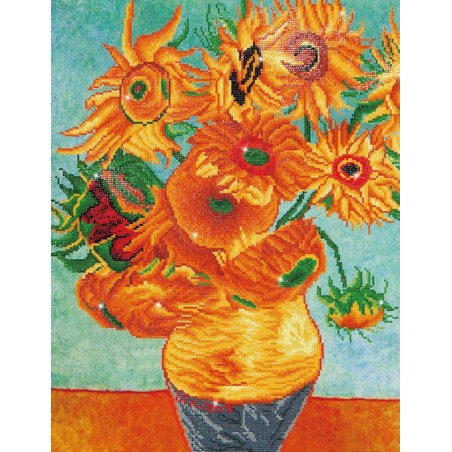 Kit DIAMOND DOTZ® Les Tournesols de Van Gogh