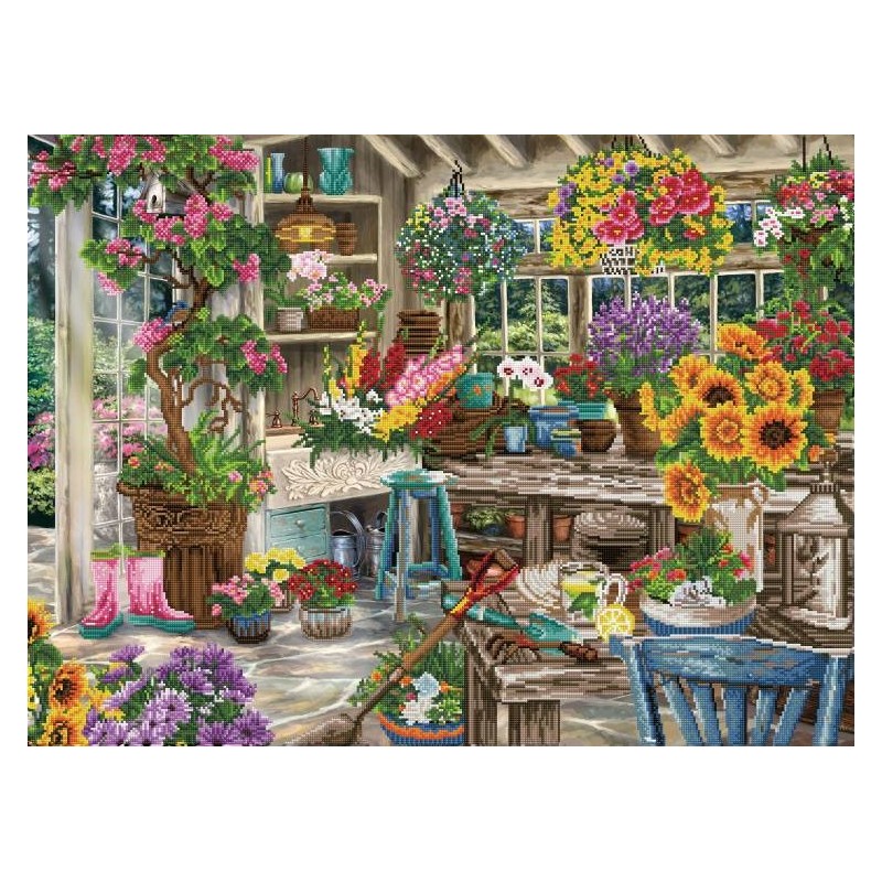 Kit DIAMOND DOTZ® Le paradis des jardiniers