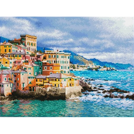 Kit DIAMOND DOTZ® Village des Cinque Terre, Italie