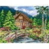 Kit DIAMOND DOTZ® Chalet au bord de la rivière