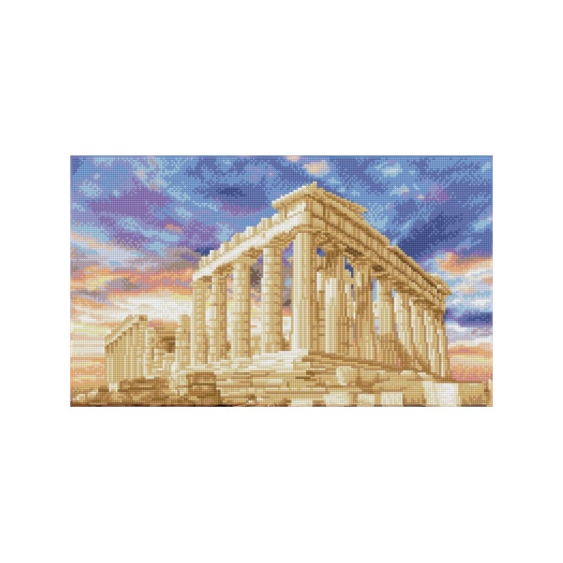 DIAMOND DOTZ® Carré  Le Parthénon, Athènes - Intermédiaire