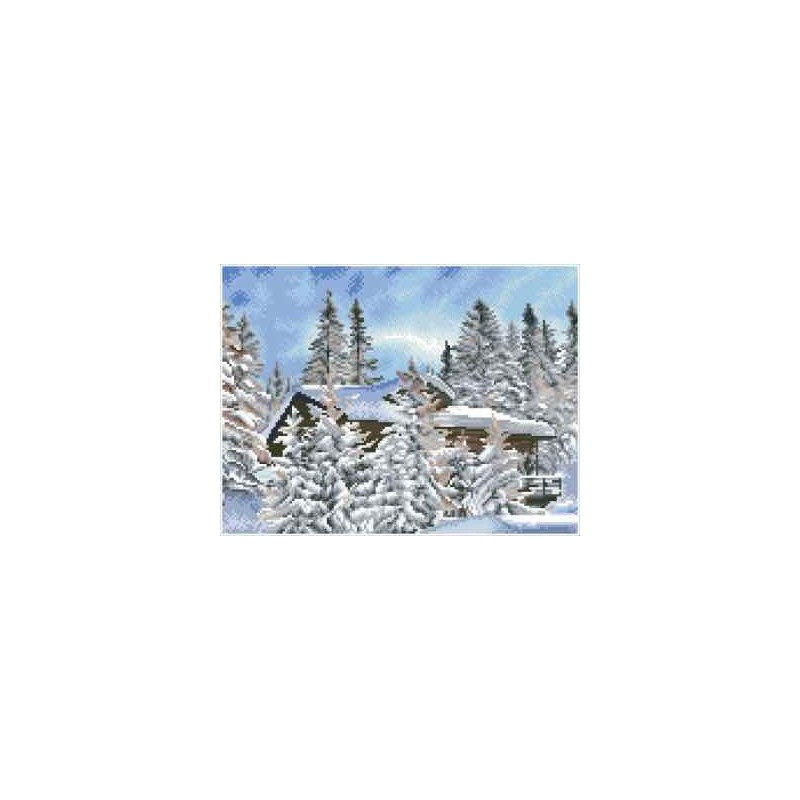 DIAMOND DOTZ® Carré Retraite alpine - Intermédiaire