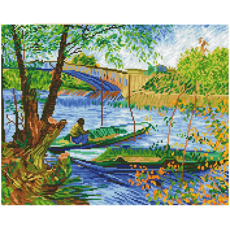 Kit DIAMOND DOTZ® Pêche au Printemps de Van Gogh