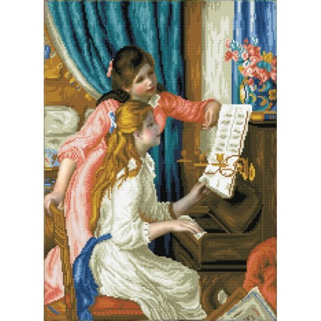 Kit DIAMOND DOTZ® La fille au piano (Renoir)
