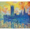 Kit DIAMOND DOTZ® Parlement de Londres en hiver (Monet)