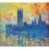 Kit DIAMOND DOTZ® Parlement de Londres en hiver (Monet)