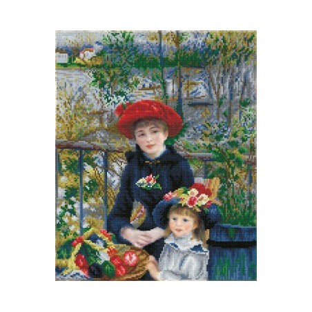 Kit DIAMOND DOTZ® Deux soeurs sur la terrasse (Renoir)