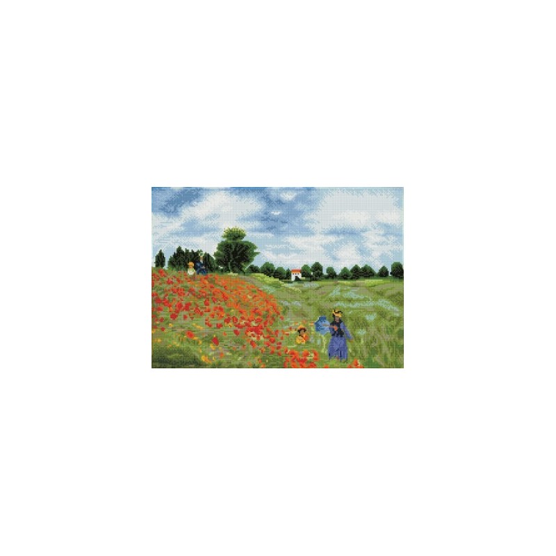 Kit DIAMOND DOTZ® Champ de coquelicots (Monet)