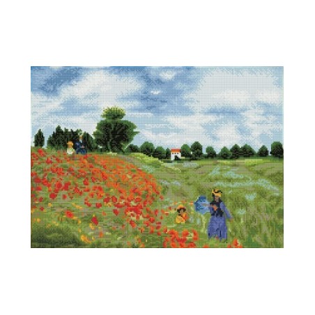 Kit DIAMOND DOTZ® Champ de coquelicots (Monet)
