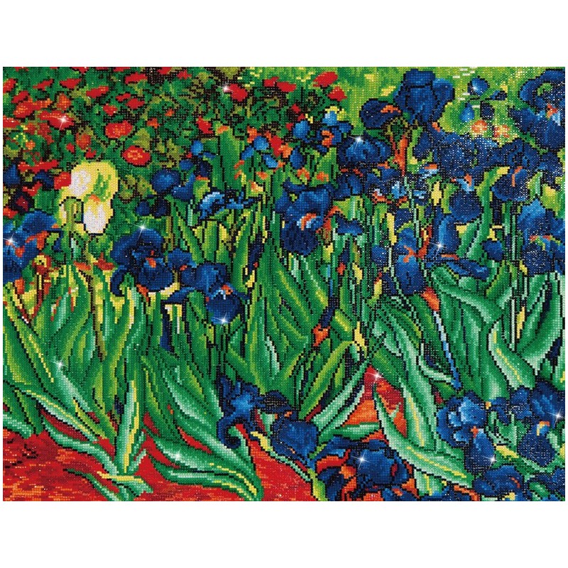 Kit DIAMOND DOTZ® Les Iris de Van Gogh