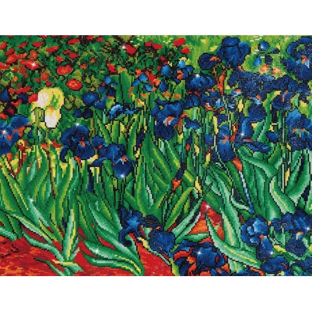 Kit DIAMOND DOTZ® Les Iris de Van Gogh