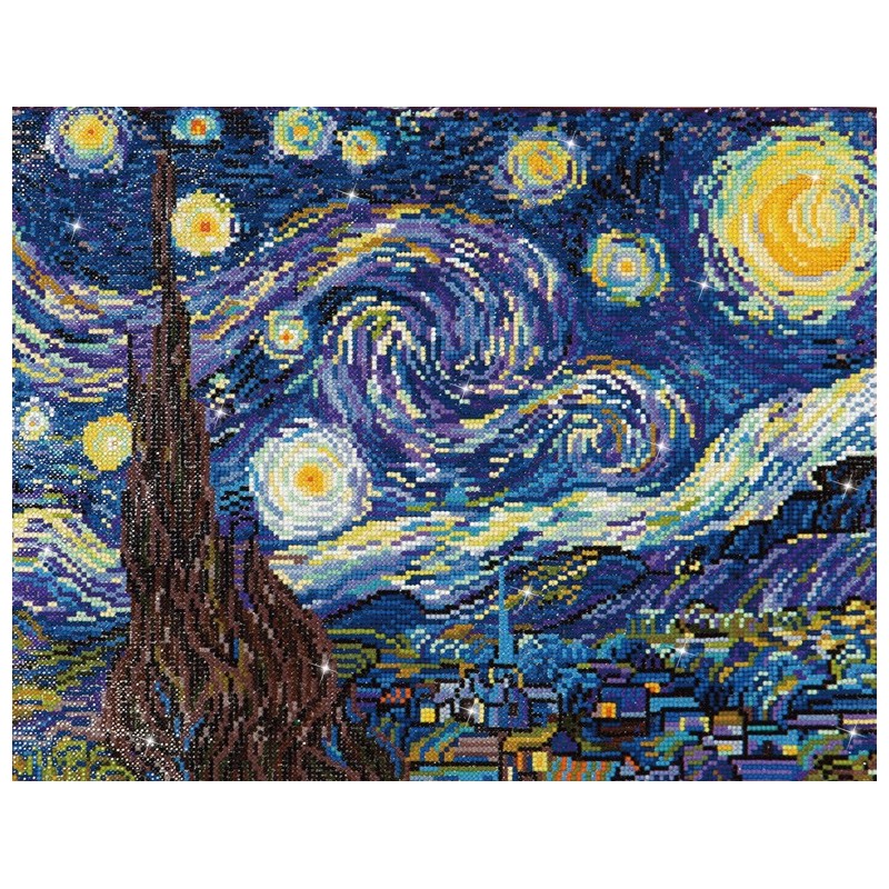 Kit DIAMOND DOTZ® La Nuit Etoilée de Van Gogh