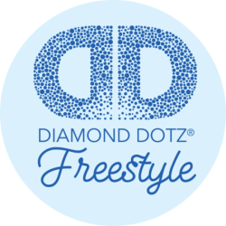 Pack assortiment  "Dotz" DIAMOND DOTZ® - 5 Couleurs Fluo