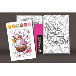 CARTES COLORIAGE CHAMELEON PENS - THÈME SWEET DELICES