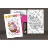 CARTES COLORIAGE CHAMELEON PENS - THÈME SWEET DELICES