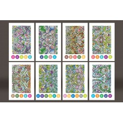 CARTES COLORIAGE CHAMELEON PENS - THÈME REFLETS D'IMAGES