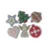 Lot de 6 décorations vierges DIAMOND DOTZ® avec ruban