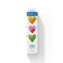 Kit DIAMOND DOTZ® Coeurs arc-en-ciel