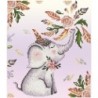 Kit DIAMOND DOTZ® Pluie de fleurs sur l'éléphant