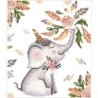 Kit DIAMOND DOTZ® Pluie de fleurs sur l'éléphant