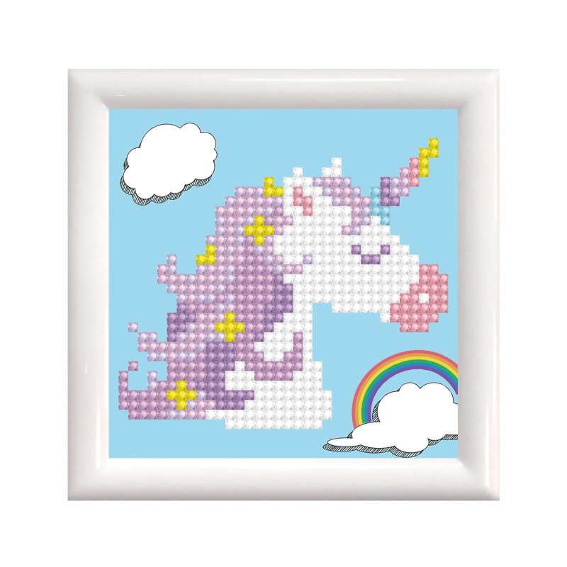 Kit DIAMOND DOTZ® avec cadre Petite Licorne