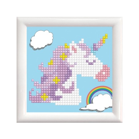Kit DIAMOND DOTZ® avec cadre Petite Licorne