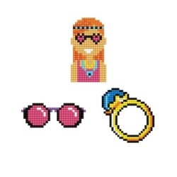 Kit DOTZIES® 3 Stickers COOL GIRL