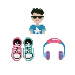 Kit DOTZIES® 3 Stickers COOL BOY