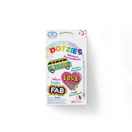 KIT DOTZIES® 3 Stickers AMOUR