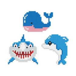 Kit DOTZIES® 3 Stickers ANIMAUX MARINS
