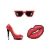 Kit DOTZIES® 3 Stickers KISS