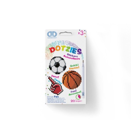 Kit DOTZIES® 3 Stickers FAN DE