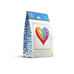 Kit DIAMOND DOTZ® avec cadre Coeur