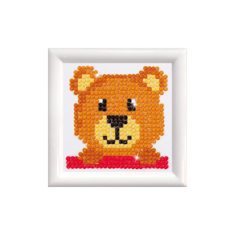 Kit DIAMOND DOTZ® Ourson AVEC CADRE