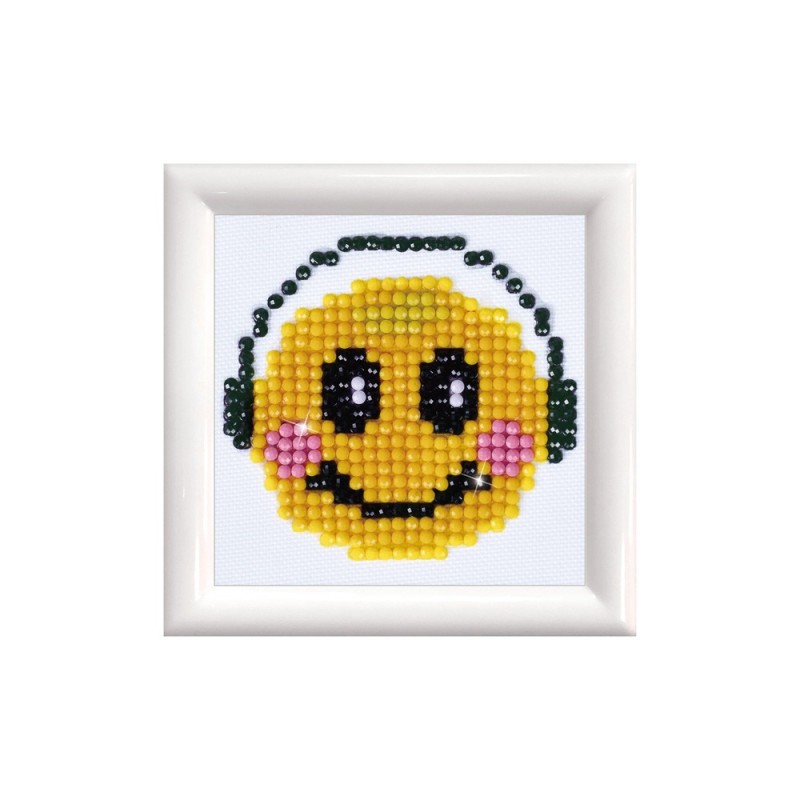 Kit DIAMOND DOTZ® Smiley Music AVEC CADRE