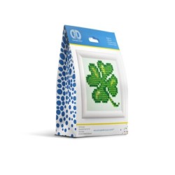 Kit DIAMOND DOTZ® Trèfle Porte Bonheur AVEC CADRE