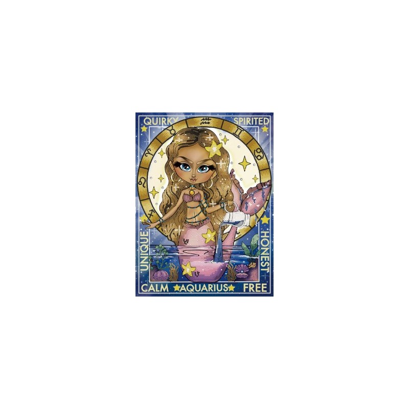 Kit DIAMOND DOTZ® Collection exclusive "Les Darlings" Signe astrologique VERSEAU