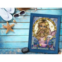 Kit DIAMOND DOTZ® Collection exclusive "Les Darlings" Signe astrologique VERSEAU
