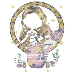 Kit DIAMOND DOTZ® Collection exclusive "Les Darlings" Signe astrologique VERSEAU