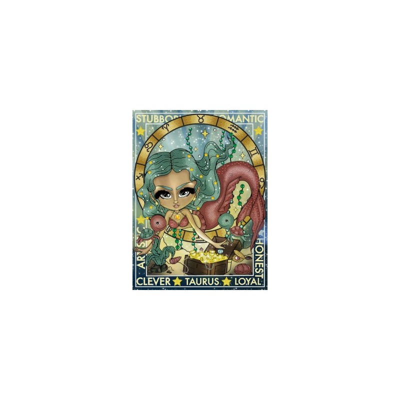Kit DIAMOND DOTZ® Collection exclusive "Les Darlings" Signe astrologique TAUREAU