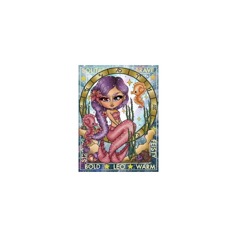 Kit DIAMOND DOTZ® Collection exclusive "Les Darlings" Signe astrologique LION