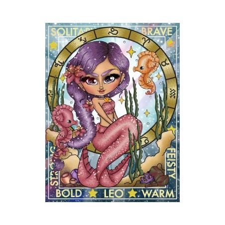 Kit DIAMOND DOTZ® Collection exclusive "Les Darlings" Signe astrologique LION