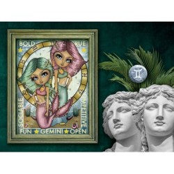 Kit DIAMOND DOTZ® Collection exclusive "Les darlings" Signe astrologique GÉMEAUX