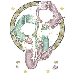 Kit DIAMOND DOTZ® Collection exclusive "Les darlings" Signe astrologique GÉMEAUX
