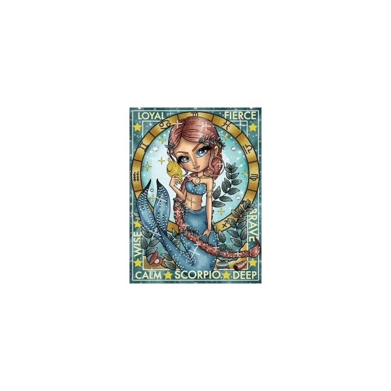 Kit DIAMOND DOTZ® Collection exclusive "Les Darlings" Signe astrologique SCORPION