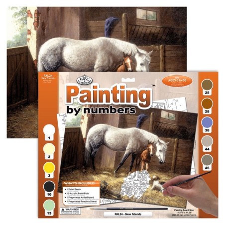 Kit ROYAL LANGNICKEL® Peinture au numéro - Nouveaux Amis